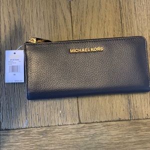 Michael Kors Navy Leather Wallet